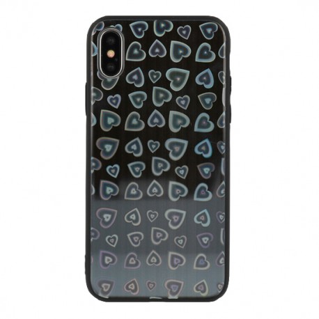 Samsung Galaxy A6 2018 Vennus Heart Glass Silicone Black