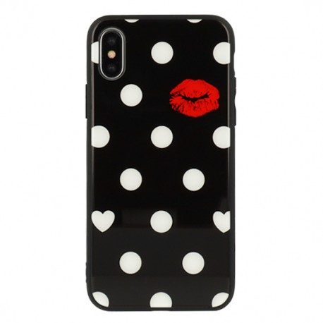Samsung Galaxy A6 Plus 2018 Vennus Kiss Glass Silicone black
