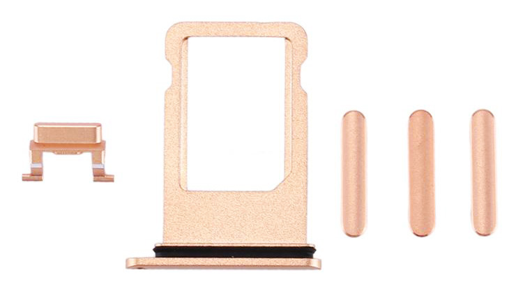 Υποδοχή κάρτας SIM και Side Button για iPhone 8 Plus, χρυσό SPIP8-0044