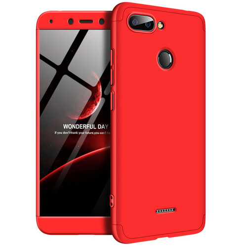 360 Full Cover & Temp.Glass Xiaomi Redmi 6 Red