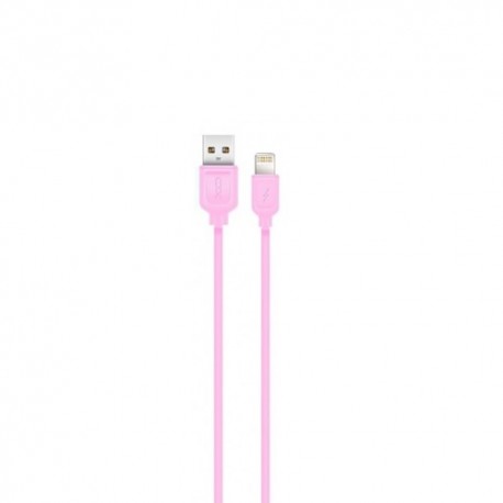 XO NB36 Usb/Lightning DataCable 2.1A 1m Pink