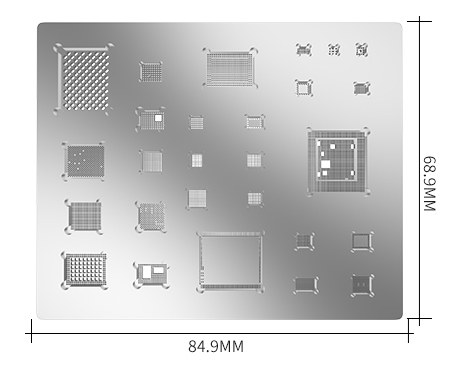 BEST Reballing stencil BST-A11, για iphone 8/8 Plus/X BST-A11