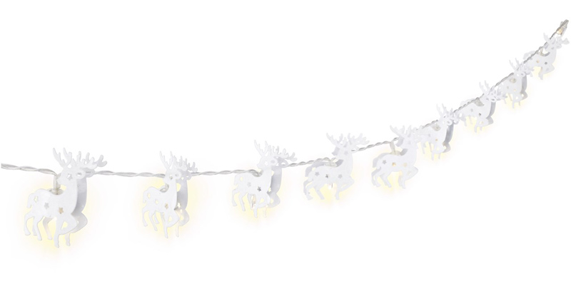 GOOBAY LED λαμπάκια με τάρανδους 57945, 3000K, 1.3m, 5lm, IP20, 10 LEDs 57945
