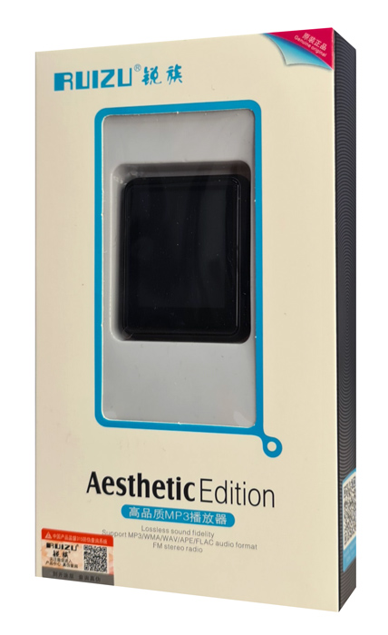 RUIZU MP3 player M4 με ηχείο, 1.8, 16GB, Bluetooth, ελληνικό μενού, μαύρο M4-16GB