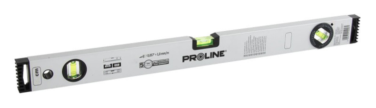 PROLINE αλφάδι 15056 με 3 μάτια, αλουμινίου, μοιρογνωμόνιο, 60cm PR-15056