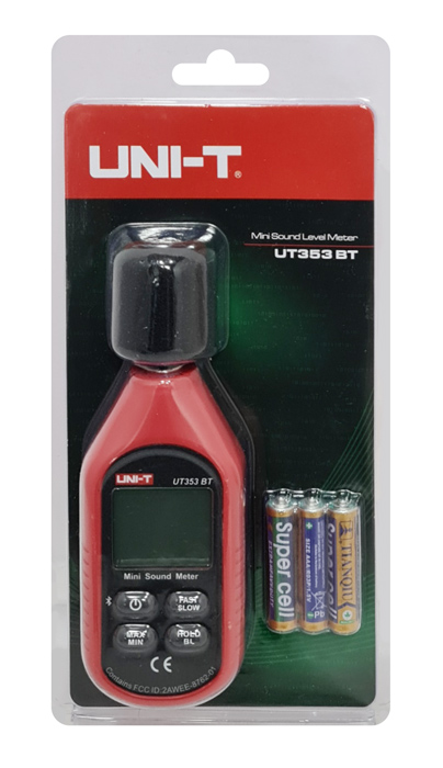 UNI-T ψηφιακό ντεσιμπελόμετρο UT353BT, 30-130dB, Bluetooth UT353BT