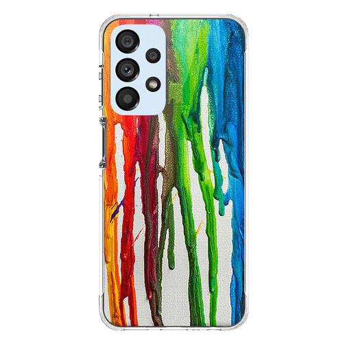  TPU inos Samsung A536B Galaxy A53 5G Art Theme Vertical Watercolor
