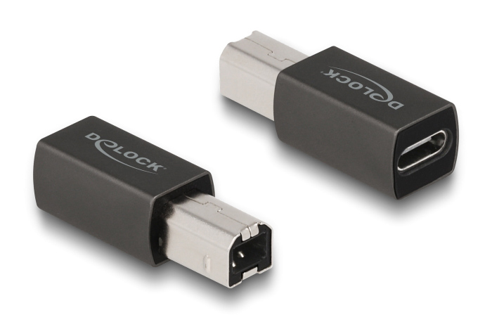 DELOCK αντάπτορας USB-C θηλυκό σε USB Type-B αρσενικό 65839, γκρι 65839