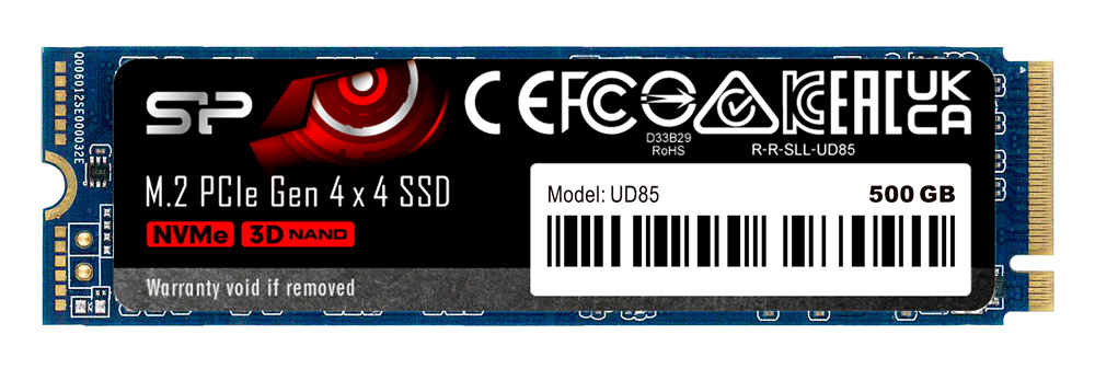 SILICON POWER SSD PCIe Gen4x4 M.2 2280 UD85, 500GB, 3.600-2.400MB/s SP500GBP44UD8505