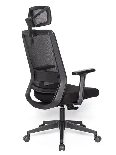 POWERTECH καρέκλα γραφείου PT-1140 με μπράτσα, ρυθμιζόμενη, μαύρη PT-1140
