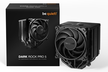 BEQUIET CPU AIR COOLER DARK ROCK PRO 5 BK036, 270W TDP, INTEL 1851/1700/1200/1150/1151/1155, AMD AM4/AM5, DUAL PWM 135MM/120MM FAN, 3YW.