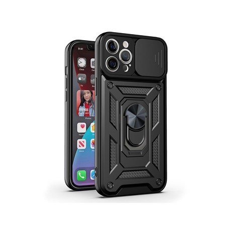 Apple iPhone 11 Testa Armor Slide Camera Silicone Black