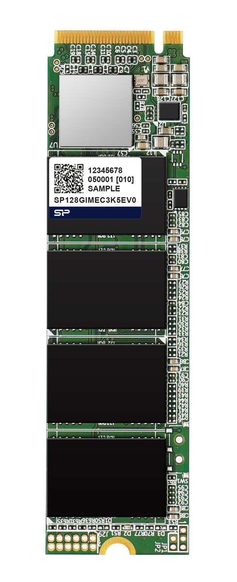 SILICON POWER industrial SSD NVMe PCIe Gen3x4 M.2 2280 MEC3K0E, 128GB, 2.600/2.000MBps, 3D TLC, -20~75 °C SP128GIMEC3K5EV0
