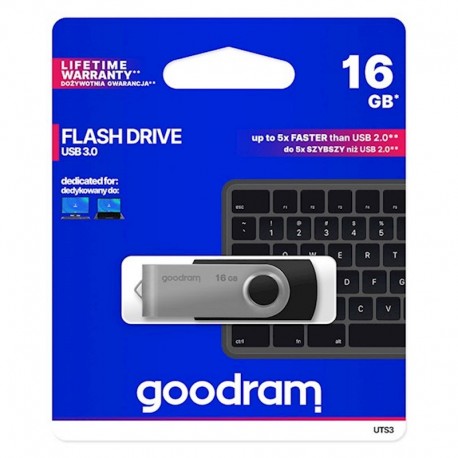 Goodram 16GB USB 3.0 Pendrive Twister Black