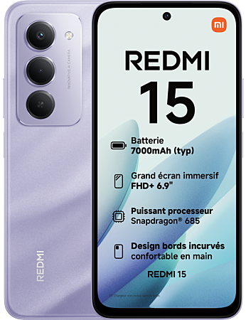 XIAOMI REDMI 15 256GB ROM/8GB RAM SANDY PURPLE EU
