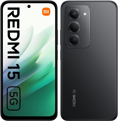 XIAOMI REDMI 15 5G 128GB ROM/4GB RAM MIDNIGHT BLACK EU