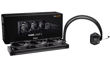 BEQUIET CPU HYDRO COOLER PURE LOOP 3 360MM BW029EU, INTEL SOCKET LGA 1851/1700/1200/1150/1151/1155, AMD AM5/AM4, 3x120MM FAN PURE WINGS 3 PWM HIGH-SPEED, BLACK, 3YW.