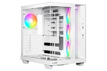 BEQUIET PC CHASSIS LIGHT BASE 500 LX WHITE BGW86, MIDI TOWER ATX, ARGB LIGHTING, W/O PSU, Side: 3x Light Wings LX Reverse 120mm PWM White, Rear: 1x Light Wings LX 120mm PWM White, 3YW.