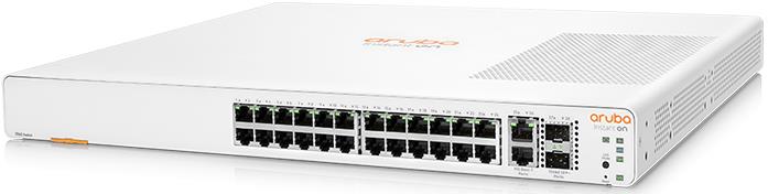 SWITCH ARUBA INSTANT ON 1960 24G 24-Ports Gigabit (2) 10G SFP+ or (2) 10G RJ45  w/ Rkmnts