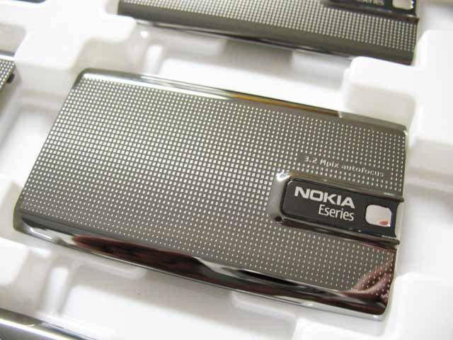 Nokia E66 - Battery Cover Grey Metal