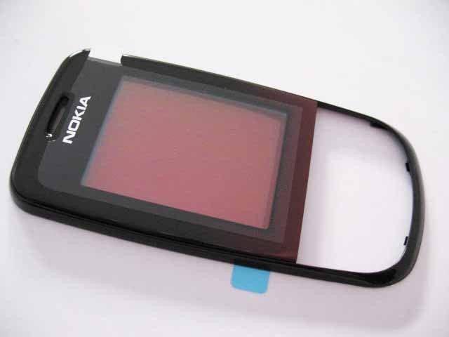 Nokia 3600 Slide - Front Cover + Display-Glas Weinrot