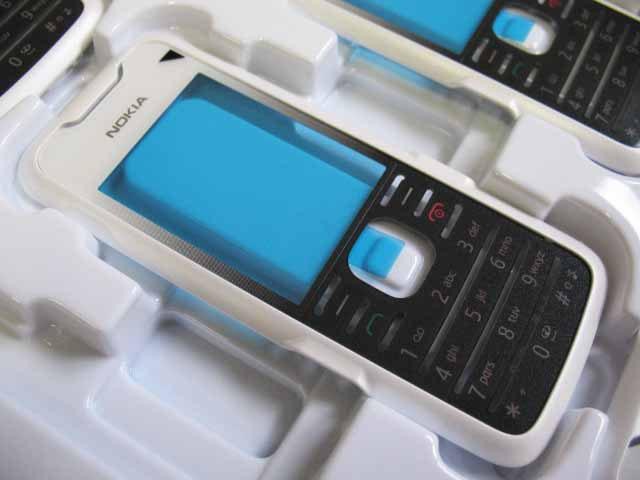 Nokia 7210 Supernova - Front Cover + Lens / Latin f. White/Pink