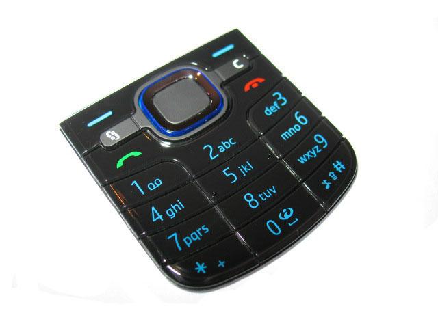 Nokia 6220 Classic - Keypad Latin f. Black/Cyan