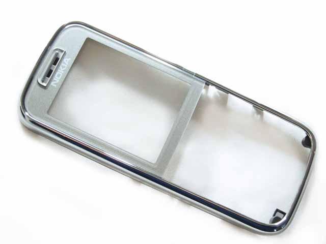 Nokia 6233 - Front Cover + Lens Silver