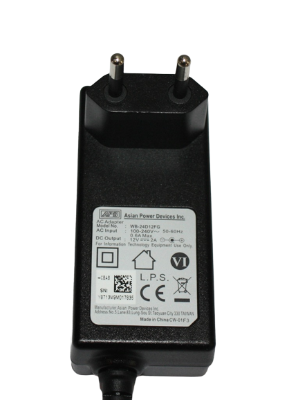 AC Adapter για Καταγραφικά CCTV 12V 2A WB-24D12FG