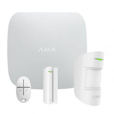 AJAX STARTER KIT ΛΕΥΚΟ(1 x HUB,1 x MOTION PROTECT,1 x DOOR PROTECT,1 x SPACE CONTROL)