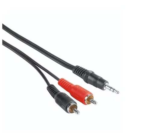 Καλώδιο 2x RCA Male to 3.5mm 2.5m μαύρο