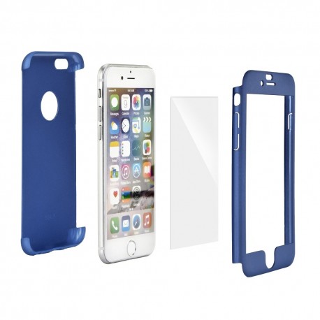 Samsung Galaxy J3 2016 360Full Body Case+Tempered Glass Blue