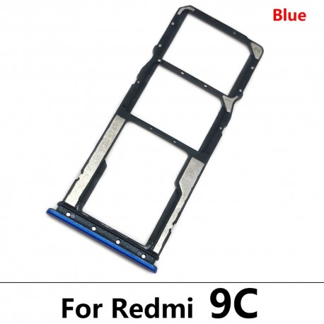 Xiaomi Redmi 9A/9C/9AT Sim Card Tray Blue ORIGINAL