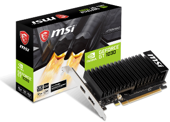 MSI VGA PCI-E NVIDIA GF GT 1030 2GHD4 LP OC, 2GB/64BIT, DDR4, HDMI/DISPLAY PORT, 2 SLOT HEATSINK, 3YW.