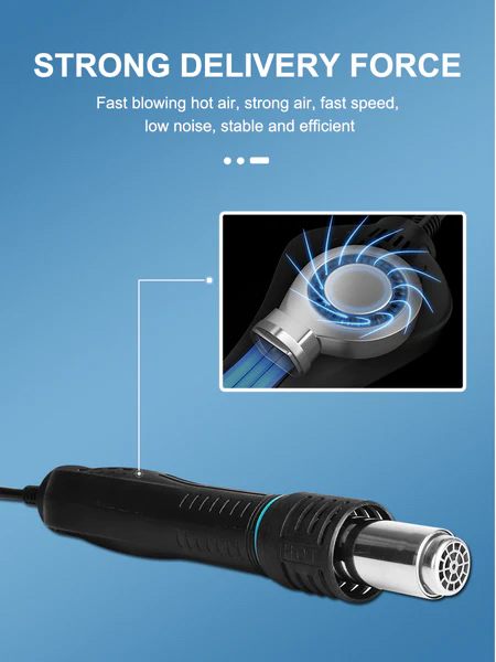 SUGON σταθμός συγκόλλησης 212 με κολλητήρι & air gun, 760W, 200-450 °C SGN-212