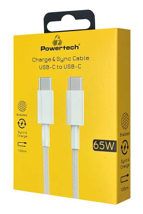 POWERTECH  USB-C PTR-0181, 65W, 480Mbps, 1m,  PTR-0181