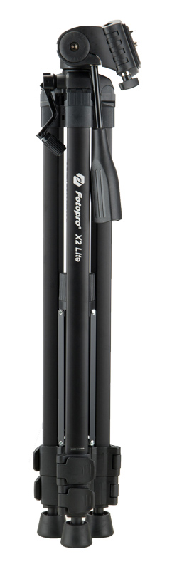 FOTOPRO τρίποδο φωτογράφισης X2 Lite, πτυσσόμενο έως 157cm, έως 4kg, μαύρο X2-LITE