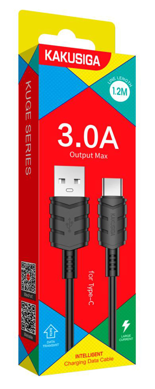 KAKUSIGA καλώδιο USB-C σε USB KSC-710, 15W, 480Mbps, 1.2m, μαύρο KSC-710-C-BK