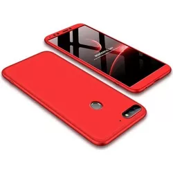 360 Full Cover & Temp.Glass Huawei Y7 Prime 18 Red