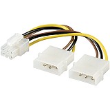 Καλώδιο τροφοδοσίας, 2 x 5,25 σε PCI Express 6 pin GOOBAY 51360