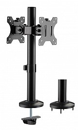 BRATECK Βάση γραφείου LDT40-G02 για 2 οθόνες 17" - 32", 8kg LDT40-G02