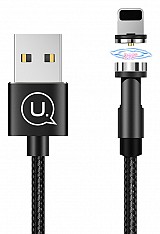 USAMS καλώδιο USB σε lightning US-SJ472, μαγνητικό, 10.5W, 1m, μαύρο SJ472USB01