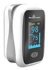POWERTECH παλμικό οξύμετρο δακτύλου PT-922, OLED οθόνη, λευκό PT-922