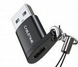 CABLETIME αντάπτορας USB-C σε USB CT-AMCF, 2.1A, 5Gbps, μαύρος 5210131038444
