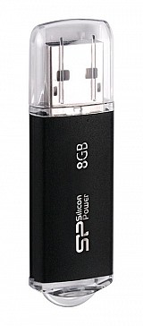 SILICON POWER USB Flash Drive Ultima II-I, 8GB, USB 2.0, μαύρο SP008GBUF2M01V1K