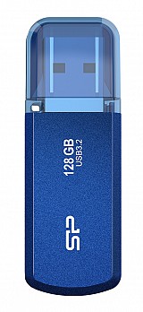 SILICON POWER USB Flash Drive Helios 202, 128GB, USB 3.2, μπλε SP128GBUF3202V1B