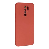 Bodycell Square Liquid Silicon Case Xiaomi Redmi 9/Poco M2 Red