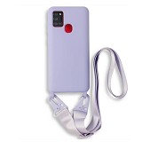 Bodycell Silicon Case με Λουρακι Samsung A21s Violet