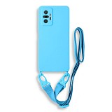 Bodycell Silicon Case με Λουρακι Xiaomi Note 10 Pro/10 Pro Max Blue