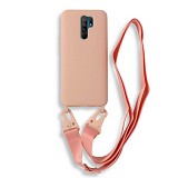 Bodycell Silicon Case με Λουρακι Xiaomi Redmi 9/9 Prime Pink